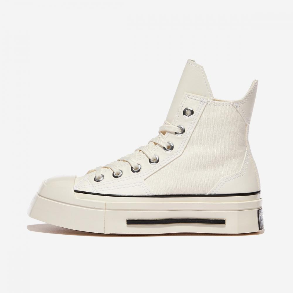 Converse Chuck 70 De Luxe Squared Egret High A06436c Egret Black