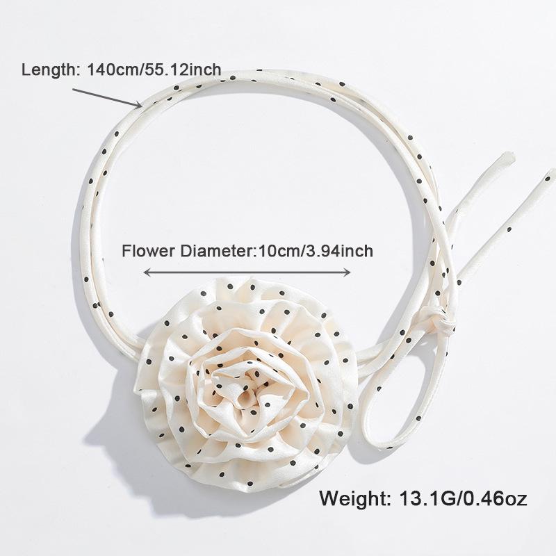 Kenjie 2024 шифоновое ожерелье-чокер с бантом в горошек для женщин