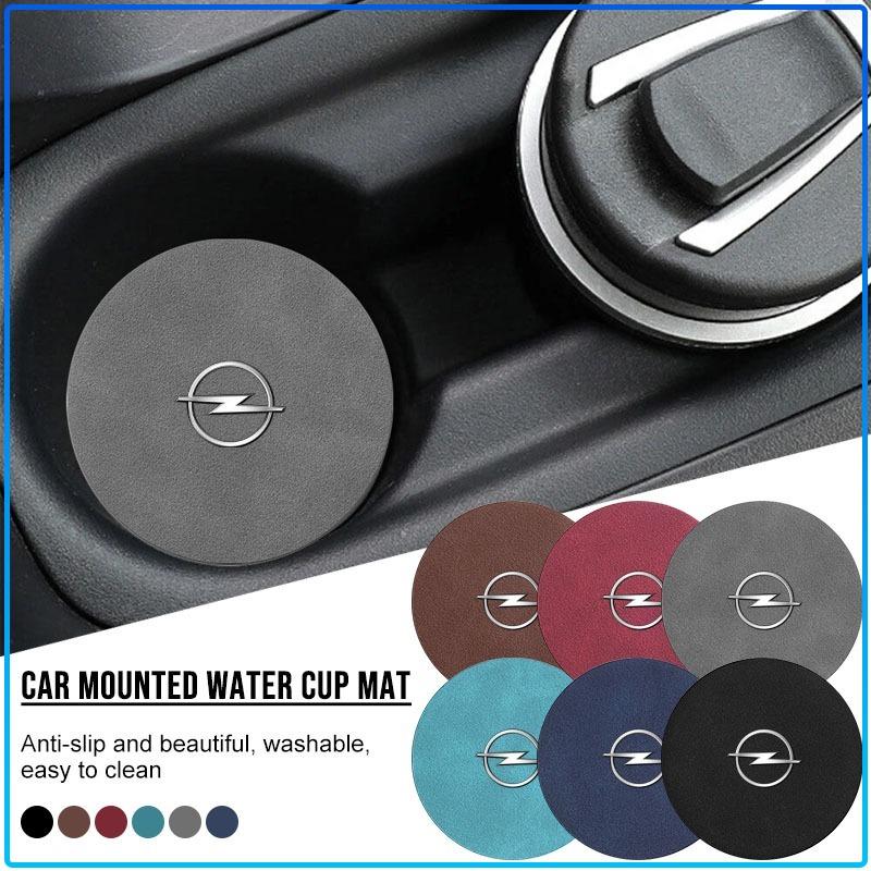 Car Styling Auto Coaster Water Cup Slot Non-Slip Mat Pad For Opel Astra H G Corsa Insignia Astra Antara Meriva Zafira Interior