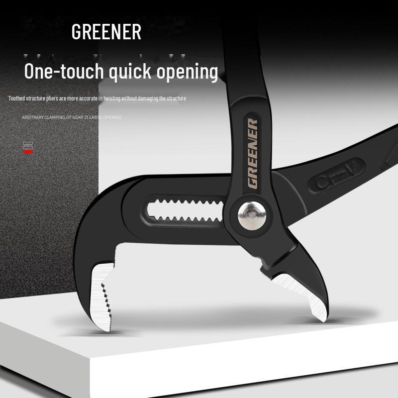 Зеленый Лес Регулируемые Универсальные Пассатижи для Водяных Насосов - Многофункциональные, Большой Захват