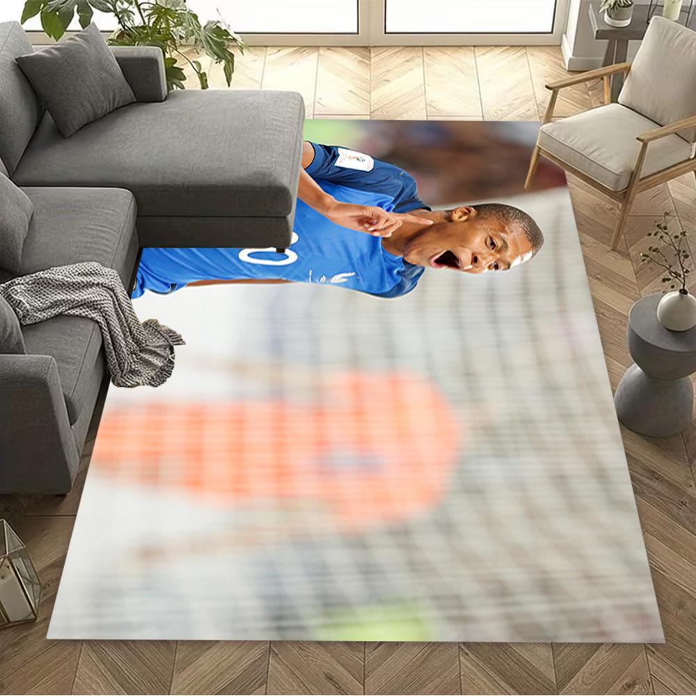 France Football Star Floor Rug Office Rug Suitable for Living Rooms Kitchen Bedrooms Outdoor Antislip Carpet Office home decor