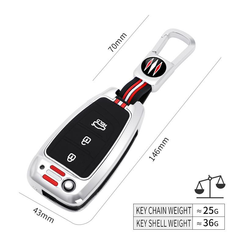 Zinc Alloy Car Key Case For Hyundai I30 Accent Tucson Ix35 Solaris Elantra Kona Celesta Sonata For Hyundai Tucson  Shell