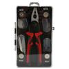 Кусачки для проволоки, инструментальная сталь, 5 сменных головок, противоскользящая ручка из термопластичной резины, комбинированные плоскогубцы для кожи