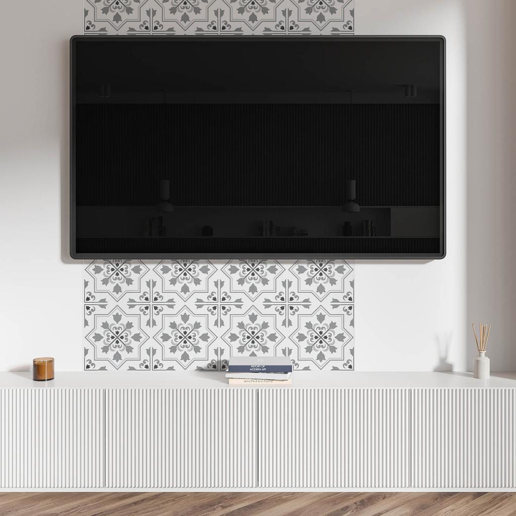 Self-Adhesive Vinyl Panel With Print 100x50 cm Pattern with floral motifs