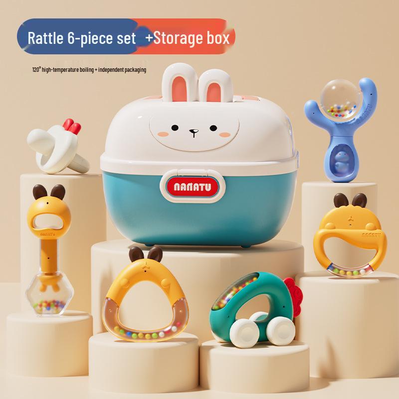 Развивающая погремушка-прорезыватель для младенцев 0-6 месяцев