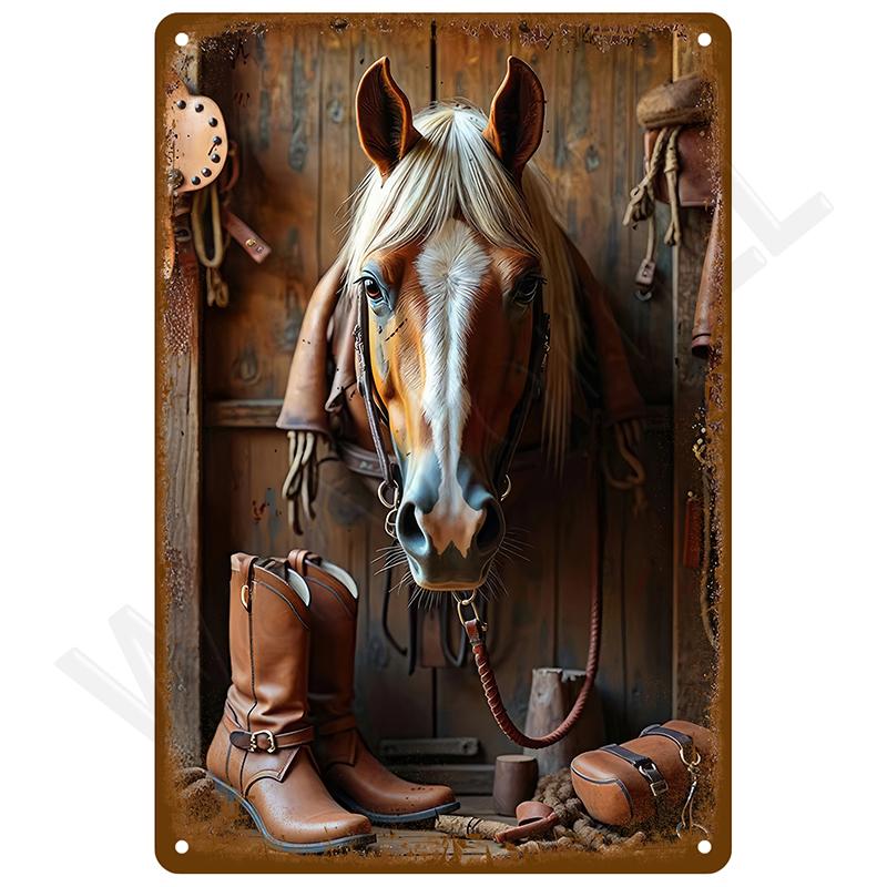 Retro Tin Sign Vintage Metal Signs Plates Posters House Interior Bathroom Wall Art Mural Aesthetic Room Home Decor Decorations