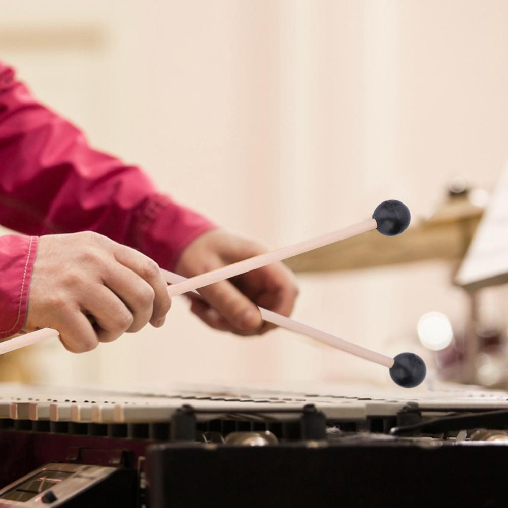 4 шт. маримба молоток с нитяной и резиновой головкой, кленовое дерево, перкуссионный молоток для маримбы