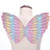 Красочные крылья бабочки ангела, легко носить с ремешком, тонкая работа, крылья бабочки для ролевых игр для детей