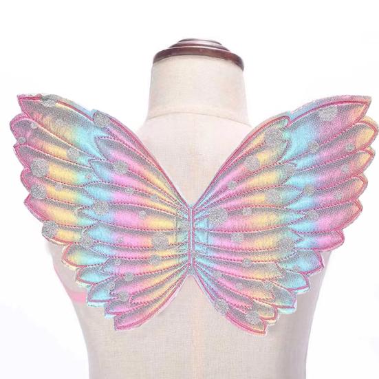 Красочные крылья бабочки ангела, легко носить с ремешком, тонкая работа, крылья бабочки для ролевых игр для детей