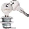 1set Zinc Alloy Toolbox Lock Cylinder Silver Latch Car Accessories Parts Keys  For Car