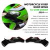 Для ZX-6R ZX636R 2024 2025 Мотоцикл Передние спойлеры Крыло-стабилизатор Downforce Крылышко Аэродинамическое крыло Передний спойлер Нижняя накладка Переднее крыло
