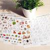 Hot,6pcs Cartoon Stickers Cute Rabbit Transparent DIY Decorative Sticker For Diary Photo Album Notebook
