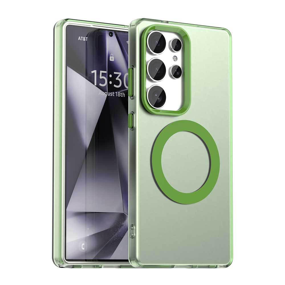 Матовый Магнитный Чехол для Телефона Samsung S26 Ultra - Совместим с S24/S23, Дизайн "Как Кожа", Новая Модель A57.