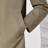 Мужской хлопковый двубортный тренч средней длины в стиле business casual