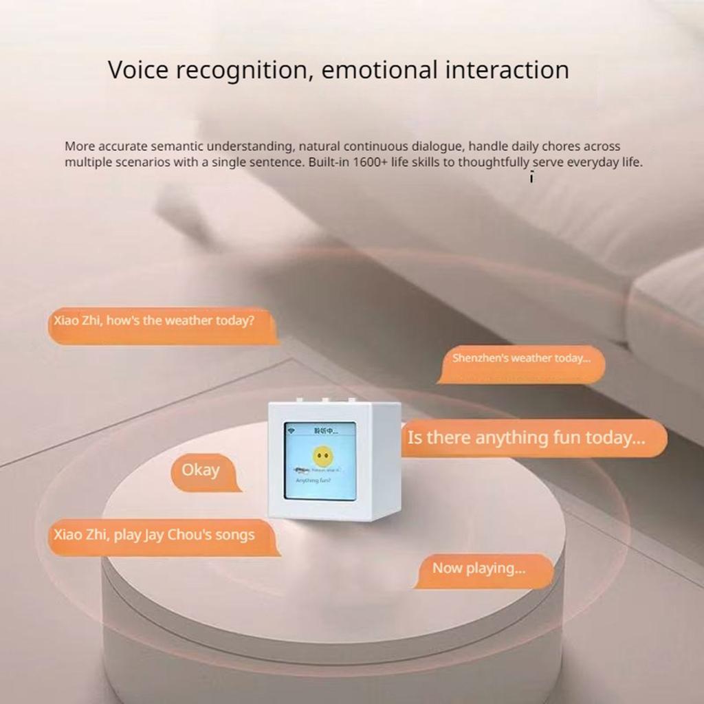Robot ESP Series: 0.85in Smart Color Screen With Wi-Fi, Instant Voice Control & Multi-Scenario Family Assistant