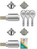 GOAL PX Cylinder Lock Replacement Key for Entry Doors and Apartment V18 Dimple Tailpiece Engraving Two Identical Silver Replacement Instructions GD