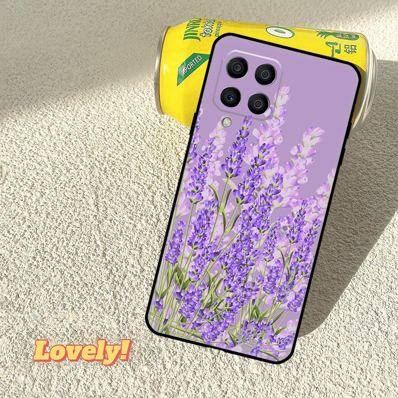 Чехол с лавандовыми фиолетовыми цветами для Samsung Galaxy M53 M16 M11 M21 M31 M35 M12 M13 M14 M15 M36 M56 M32 M52 M55 M34 M54