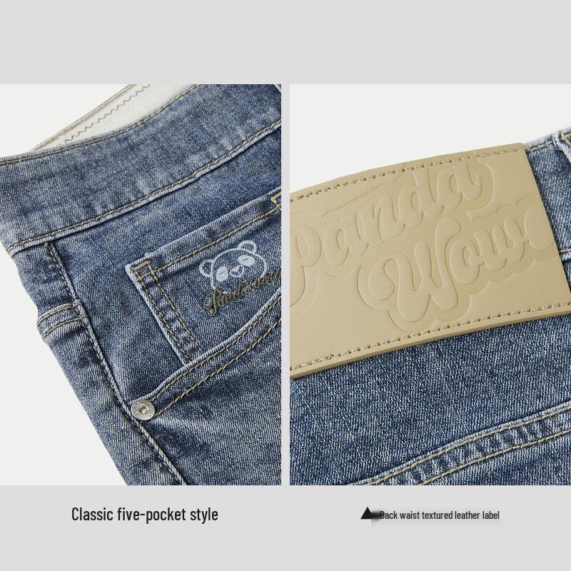 Мужские джинсы HLA с пятью карманами, укороченные, микро-стрейч