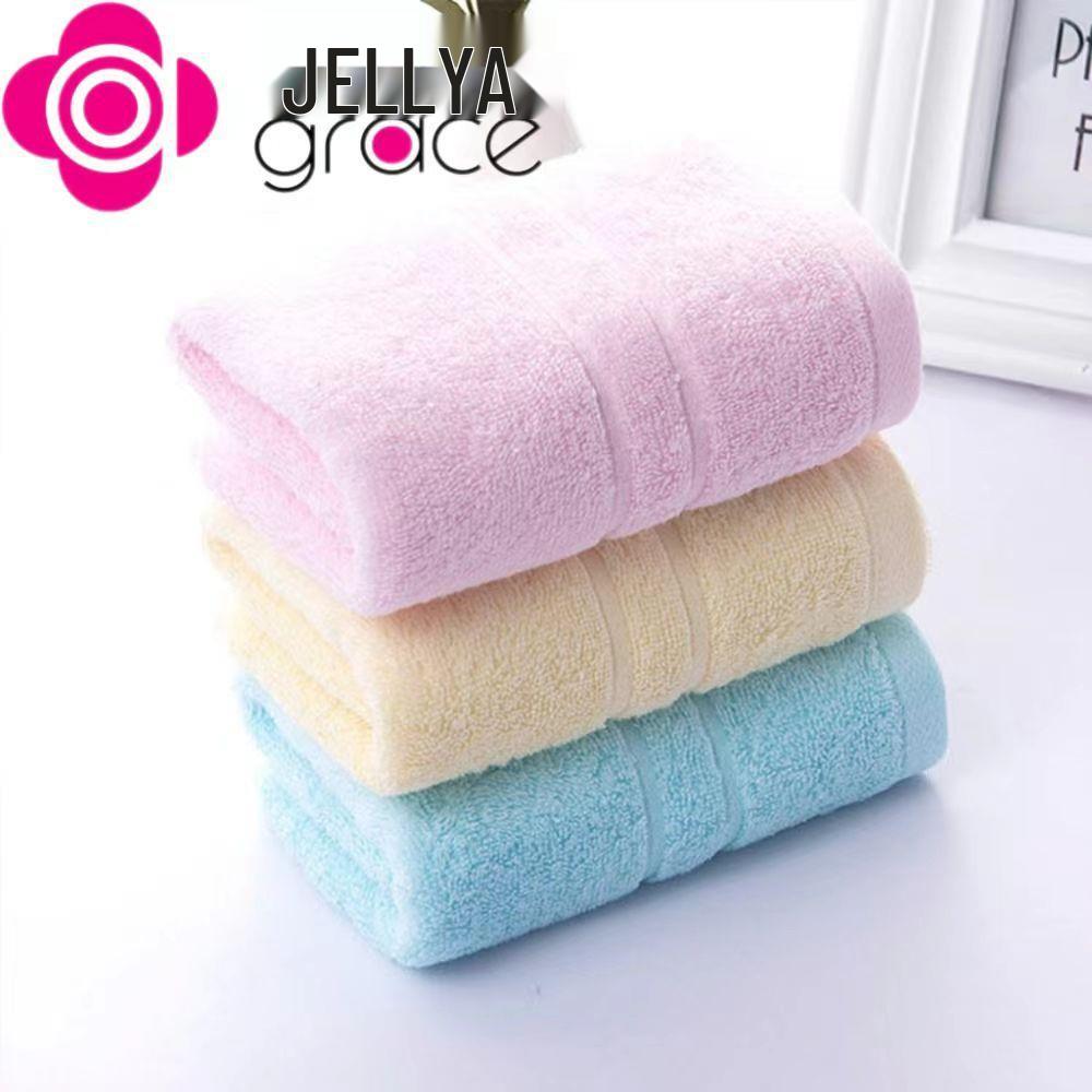 Jie Liya Soft Absorbent Lint-Free Pure Cotton Unisex Face Towel for Daily Use