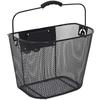 Bike Basket - Metal - Black - Automatic Clip - 10L - Unisex Adult