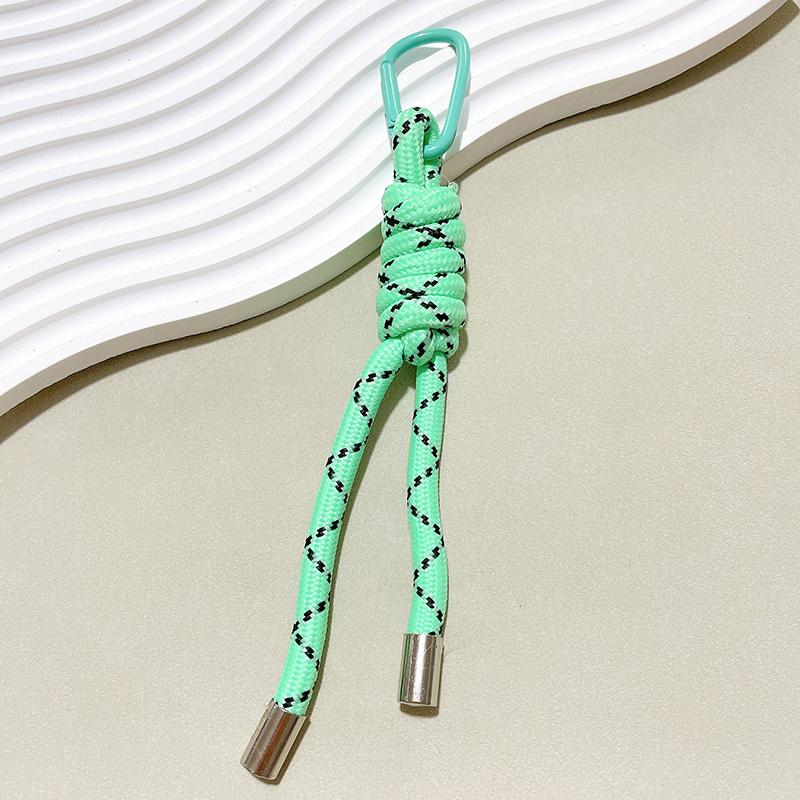 Нейлоновый брелок из плетеной вручную веревки, Y2K мода, подвеска для сумки, украшение, сделай сам, красочная подвеска, подарок