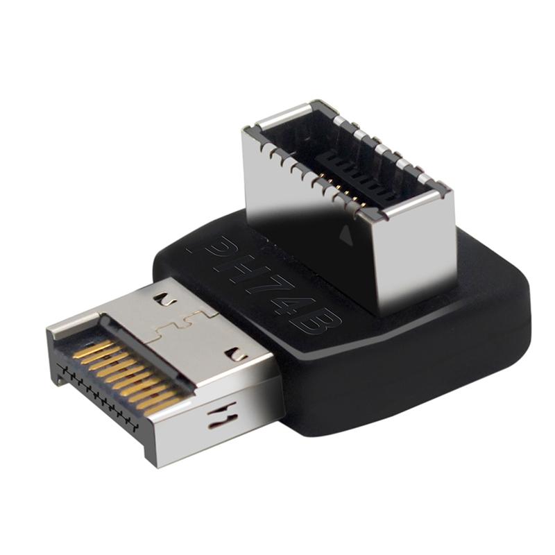 USB 3.1 Type-E 90-градусный адаптер, разъем-расширитель для передней панели Type-C, адаптер-разъем для материнской платы ПК, штекер