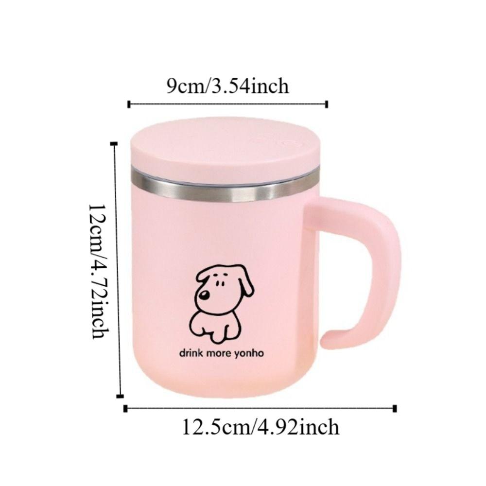 Detachable Design Automatic Stirring Cup Stirring Lid Electric Drink Mixer Office Use