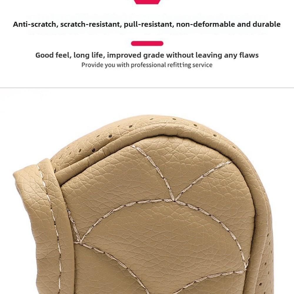 Защитный чехол для рычага переключения передач автомобиля, кожаный чехол для салона автомобиля, модифицированный пылезащитный чехол, универсальный чехол для ручки переключения передач