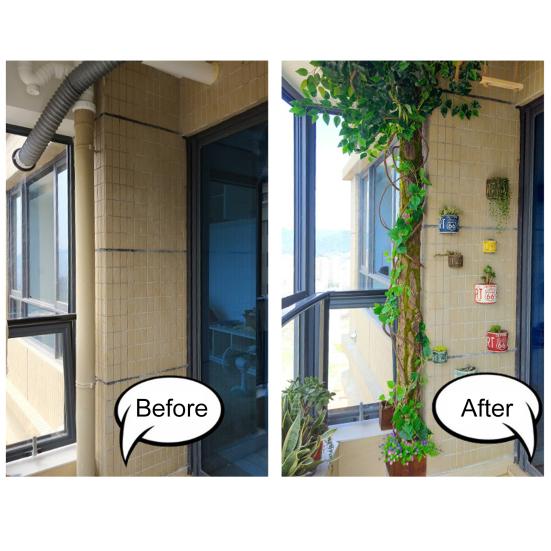 Искусственные растения, реалистичные, легко чистящиеся, привлекательные, отличная имитация коры дерева, настенный декор для бара