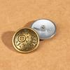 10 шт. круглых металлических пуговиц для мужской и женской одежды, куртки, пальто, ретро-пуговицы, универсальный костюм, свитер, аксессуары премиум-класса