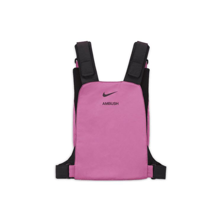 Nike Жилет X AMBUSH Collaboration Vest Color Block с большим логотипом и скрытым карманом, женский жилет, розовый CW7996-623