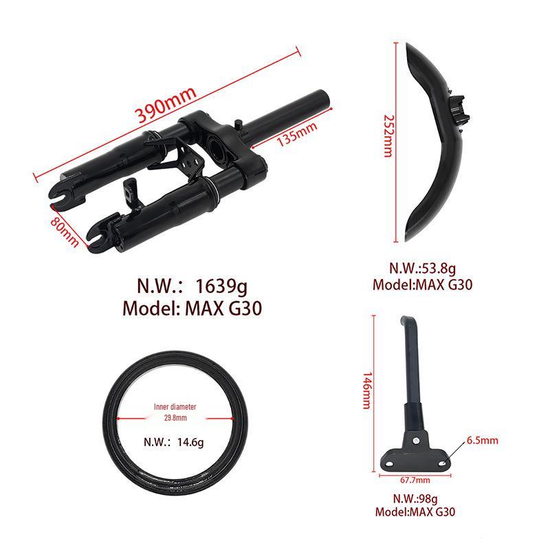Комплект переднего гидравлического амортизатора для Ninebot Max G30