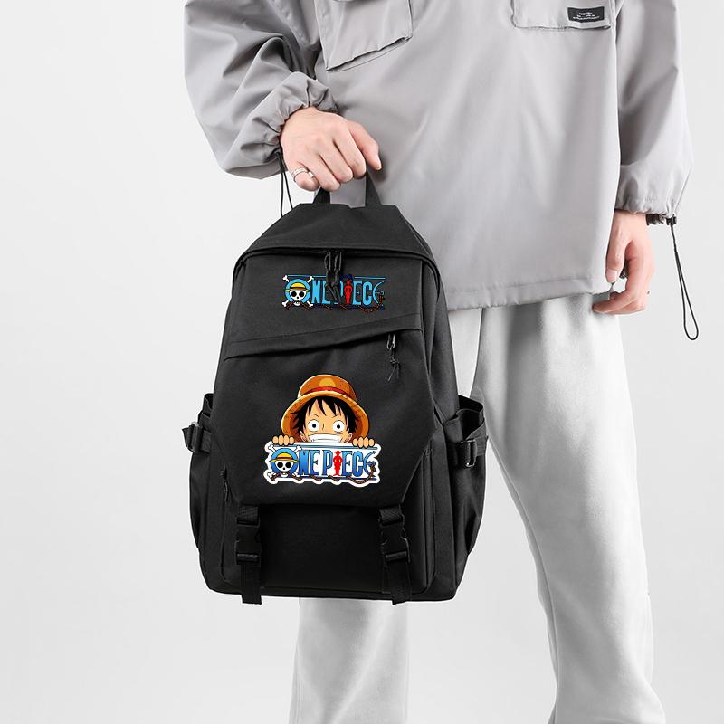 3 шт./компл., цельный нейлоновый рюкзак в стиле аниме с сумкой для обеда для девочек и мальчиков, школьный рюкзак для мужчин и женщин, дорожная сумка для отдыха