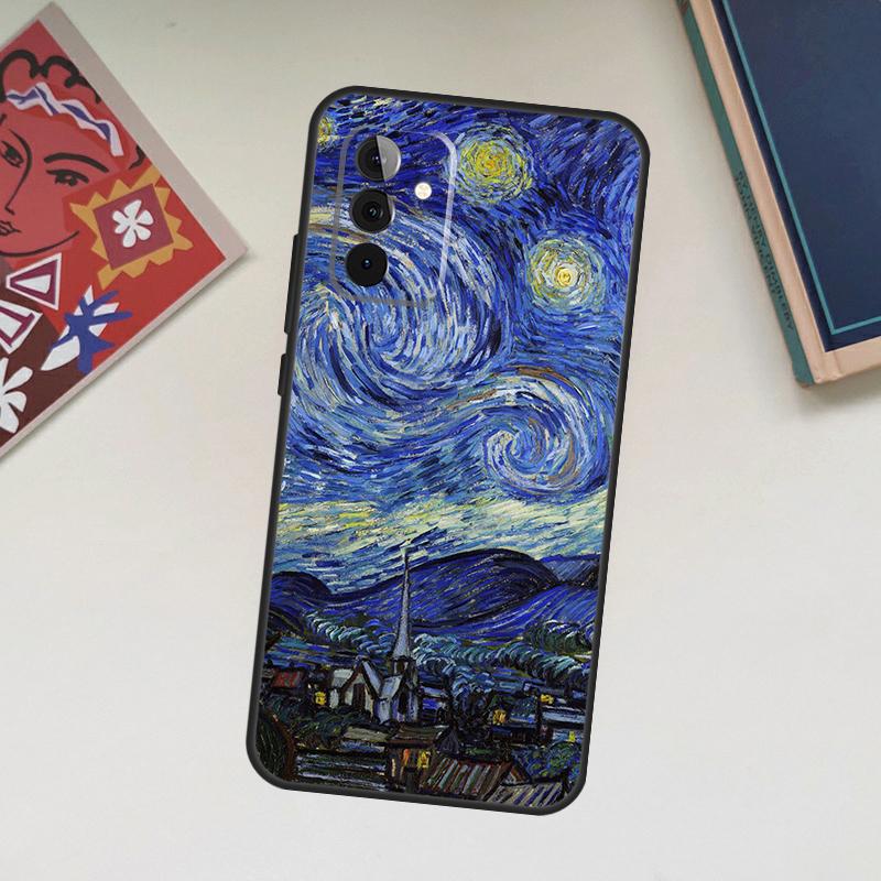 Чехол 'Звездная ночь' Ван Гога для Samsung Galaxy A15 A25 A14 A34 A54 A12 A22 A32 A52 S A51 A71 A13 A23 A33 A53