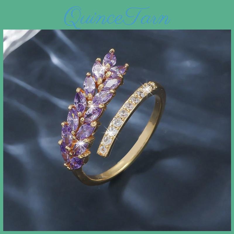 Fading Highend Non Niche A Wheat Ear Ring For Womens Fashion Simple And Versatile Rings