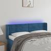VidaXL LED Headboard Bedroom Furniture Double Bed Accessory Head of Bed Frame Interior Dark Blue 3123428