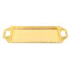 Rectangular Metal Tray Modern Elegant Decorative Light Luxury Serving Tray for Hotel KTV Living