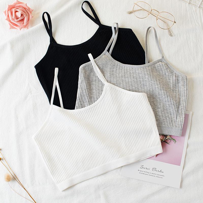 Удобный бюстгальтер для девочек, спортивный тренировочный бюстгальтер, хлопковый укороченный топ, детское нижнее белье 8-14 лет