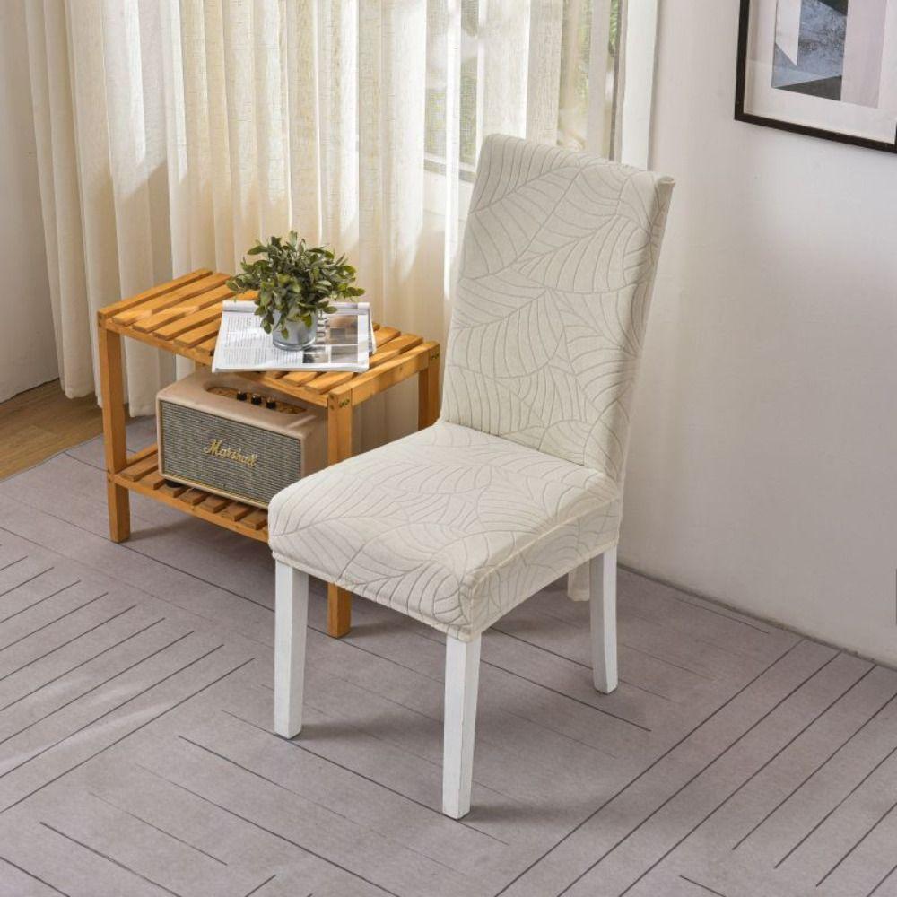 Jacquard Dining Chair Cover Dacron Seat Covers Kitchen Chair Cover  Dining Room