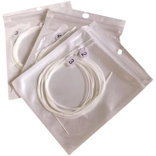 Ukulele String Set | Set of 4 Tenor and Soprano Ukulele Strings, Nylon Ukulele Strings for Beginners, Easy On the Fingers, Sweet Tone for Standard Uku