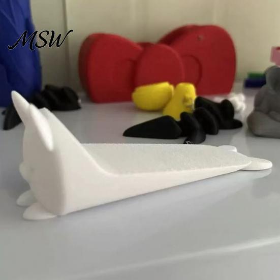Напольный дверной стопор, 3D-печатный лежащий кот, дверной стопор, декоративный котенок, клиновидный стопор, животное, противоскользящий коврик, дверной стопор для дома, гостиной, спальни, форма