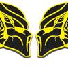 Predator Emblem, Custom 3D Exterior Automotive Accessories, Universal Fit for Car, Truck, SUV (Set of 2) (Red)