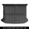 For Genesis GV60 2023 Rear Seat Backrest Protective Pad Cargo Liner Trunk Mat TPE 3D All Season Anti-Scratch Trunk Protector Mat