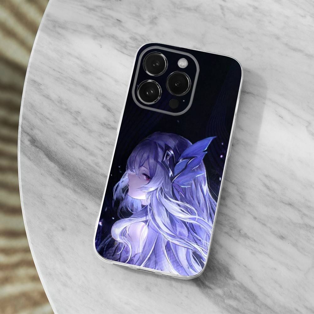 Genshin Impact Skirk Игра Для iPhone 12,Mini,16,X,17,Plus,11,Max,13,XR,15,Pro,14,SE,XS,Прозрачный Мягкий Чехол