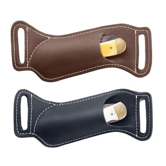 Чехол для ножа из искусственной кожи, крепление на ремень, водонепроницаемый, легкий, портативный, для кемпинга, EDC, мини-складной карманный держатель для резака, защитный рукав