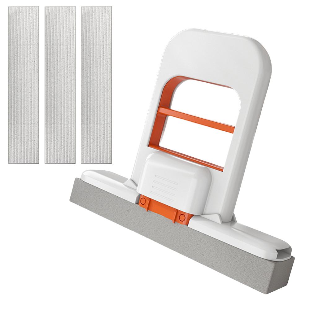 Mini Portable Mop W/ Handle Multifunctional Small Desktop Mop Mini Handheld Mop for Kitchen Bathroom and Window Glass