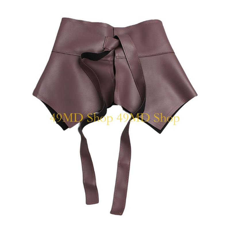 49MD Peplum Waistband Waist Belt Underbust Elegant Chain Trendy Ruffle Belt for Dress