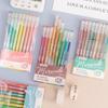 9pcs/set Morandi Color 0.5mm Gel Pen Children's Drawing and Doodling Color Pen Student Handbook Decorative Supplies