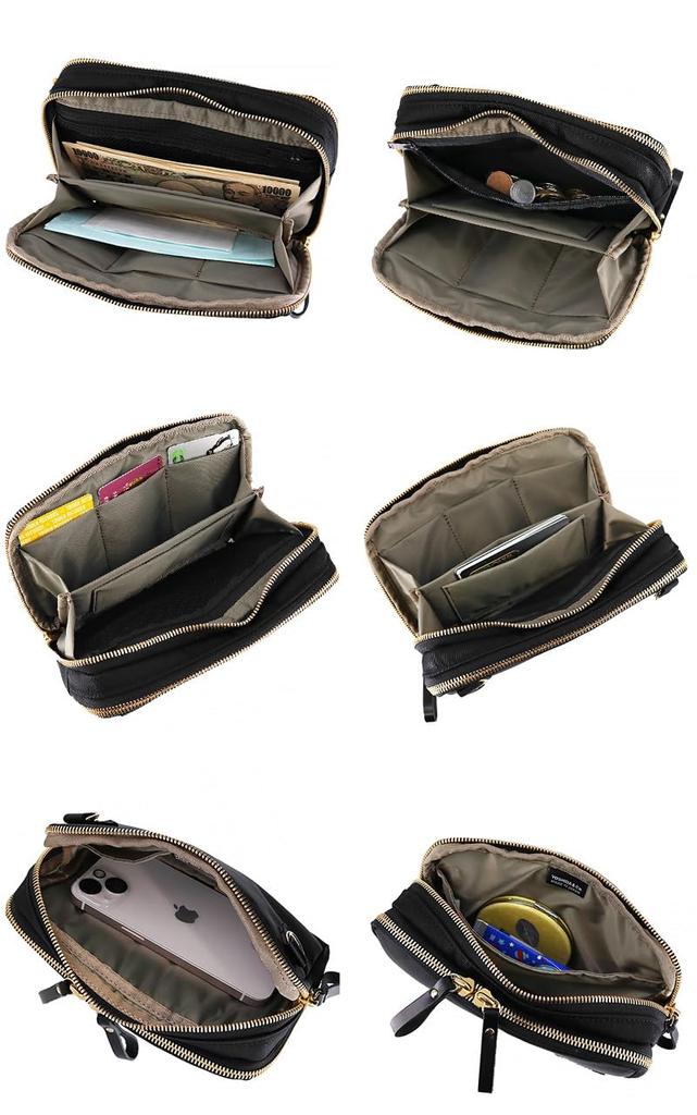 Porter Кошелек Shea Наплечная сумка 871-15185 Yoshida Bag Кошелек Наплечная сумка Кошелек Наплечная сумка 3. оливковый