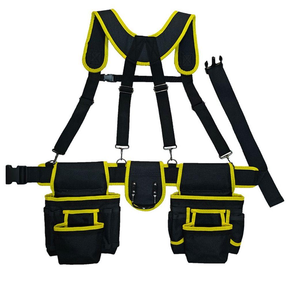 Large Capacity Woodworking Tool Belt Adjustable Design Multi Functional Tool Belt Carpenter Work
